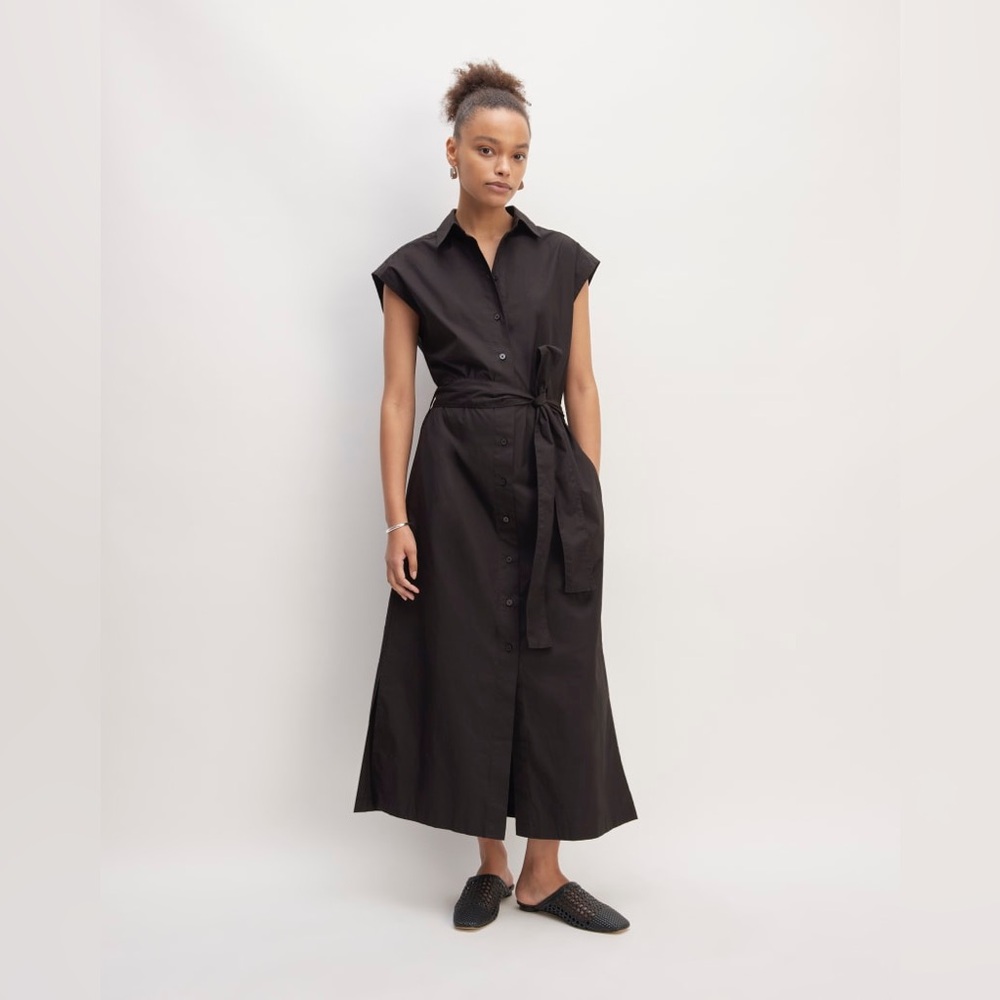 NWOT Everlane The Supima® Cotton Short-Sleeve Shirt Dress